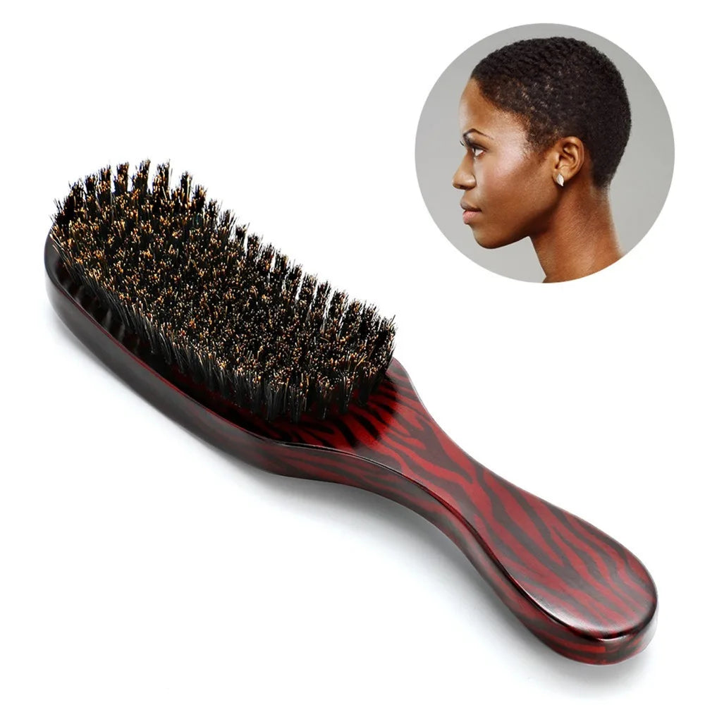 Boar Bristle Paddle Hair Brush | Eucalyptus Wood | All Hair Types Boar Bristle Hair Brush QXL A