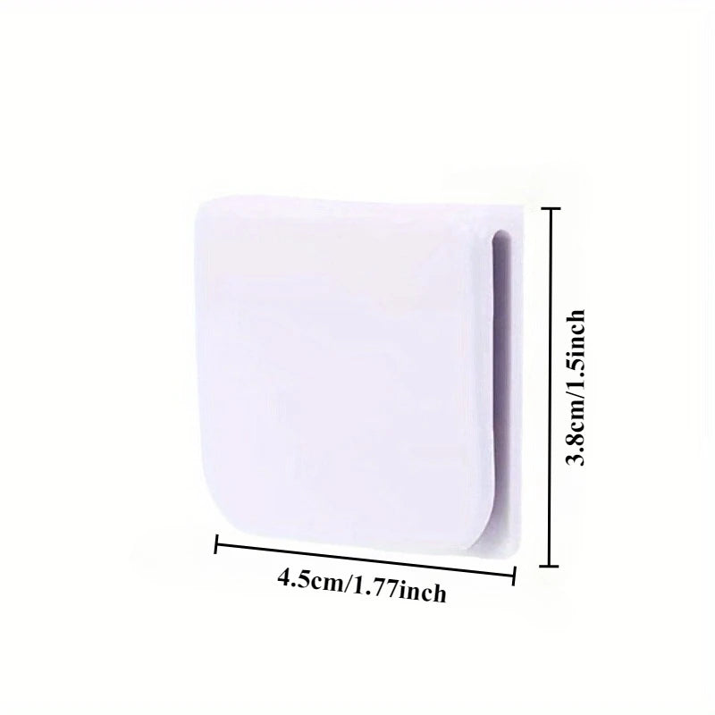 No-Drill Shower Curtain Wall Clips | Traceless Hooks 2/4-Pack Wall Curtain Clips QXL