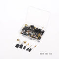 50-Pc Carbon Brush Set | 5 Models for Motors & Power Tools Carbon Brush Set QXL 50pcs plastic box