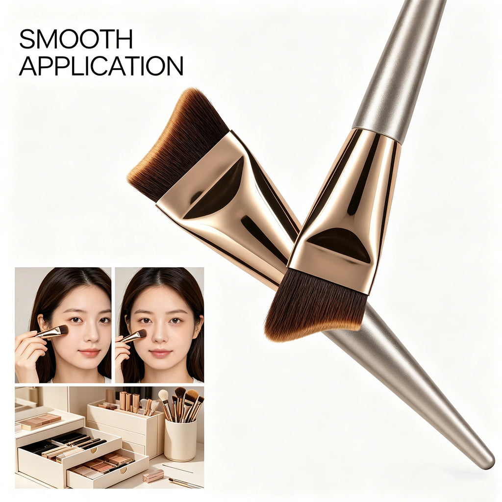 Flawless Foundation Brush | Soft, Even Coverage Makeup Tool Foundation Brush QXL