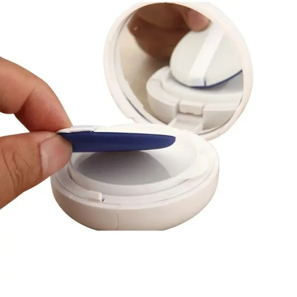 15g Empty Air Cushion Compact Case with Puff, Mirror & Sponge Refillable Compact Case QXL