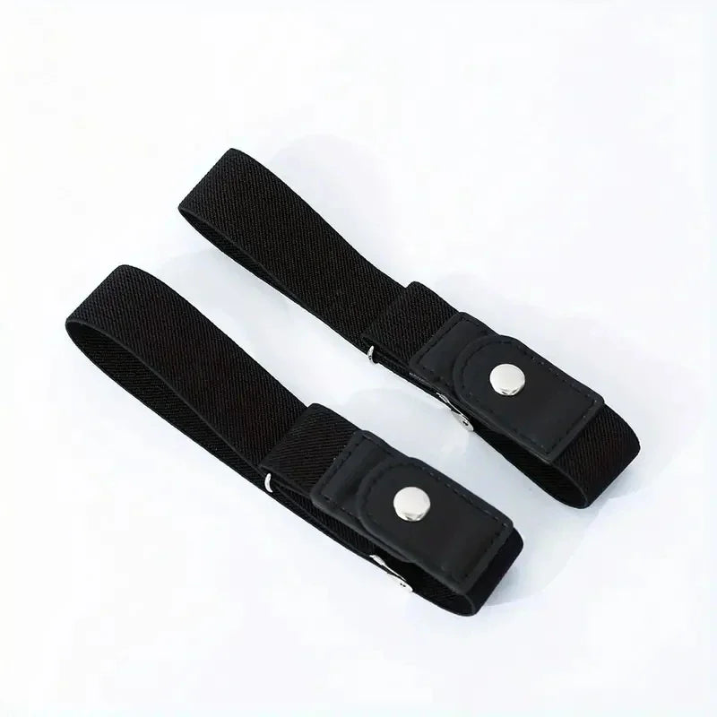2-Pack Elastic No-Buckle Invisible Belt | Unisex Stretch Elastic Invisible Belt QXL