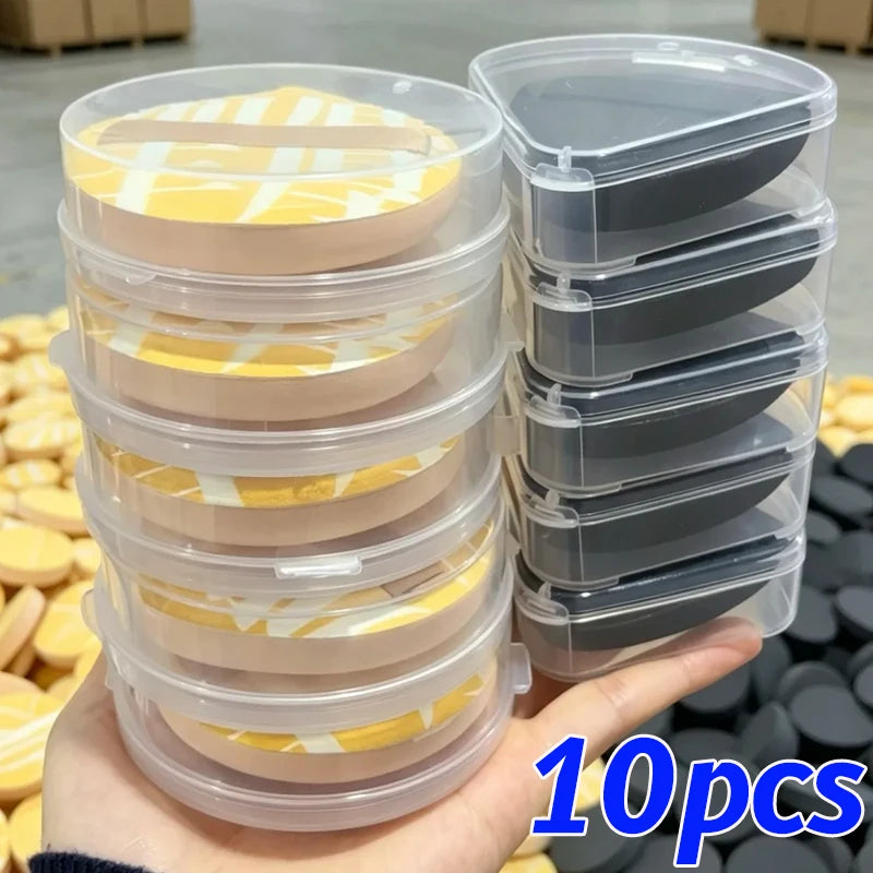 Black Sponge Powder Puff with Box | Wet & Dry Makeup Tool Makeup Sponge Puff QXL