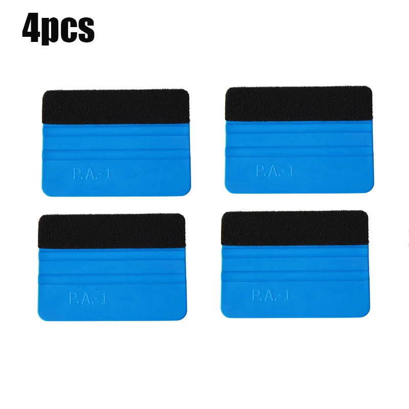 Suede Felt Vinyl Wrap Squeegee Scraper | Car Window Tint Tool Vinyl Wrap Squeegee QXL 4pcs