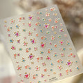 Fresh Ocean 5D Nail Stickers – Shell Starfish Pearl Decals Nail Art Stickers QXL M-1307