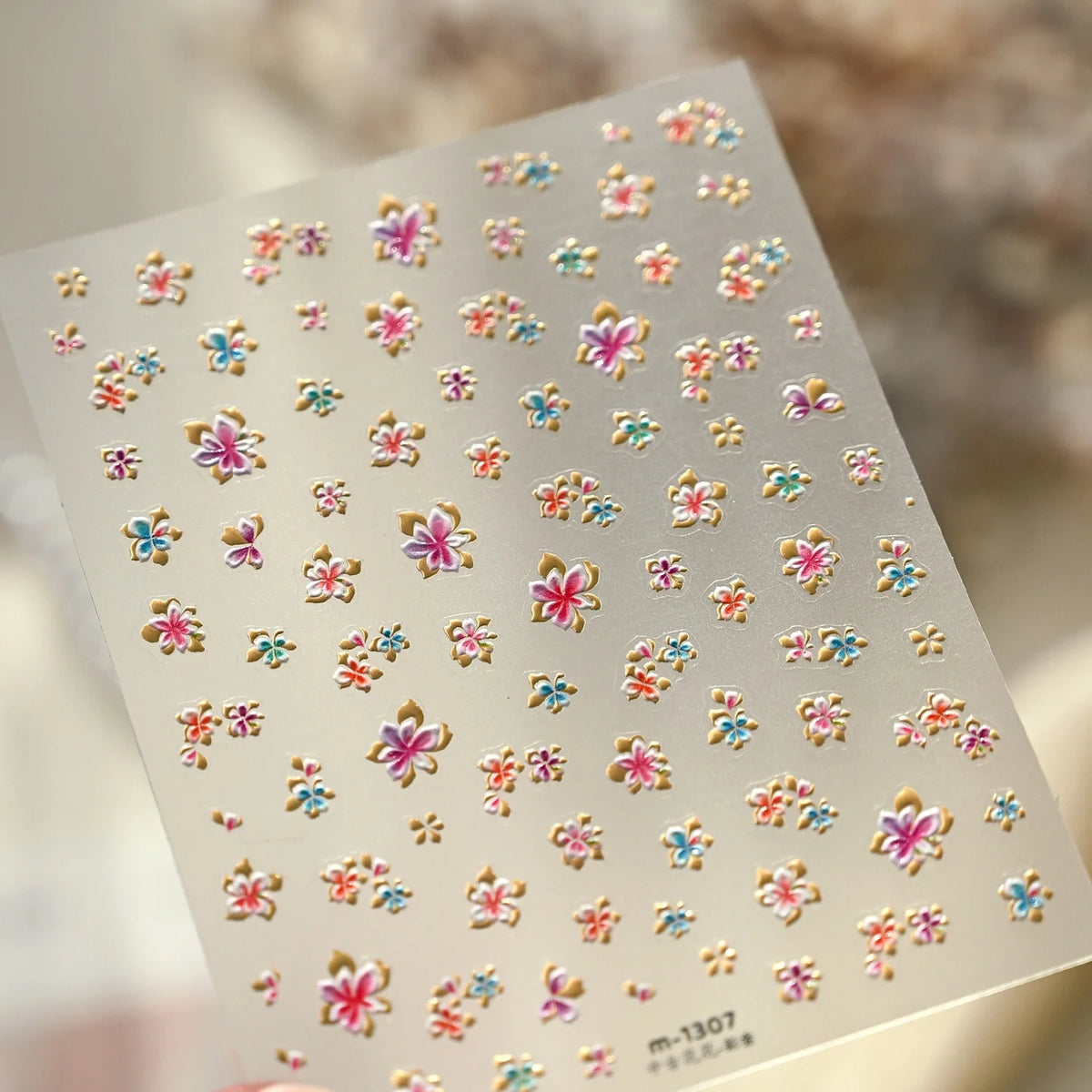 Fresh Ocean 5D Nail Stickers – Shell Starfish Pearl Decals Nail Art Stickers QXL M-1307