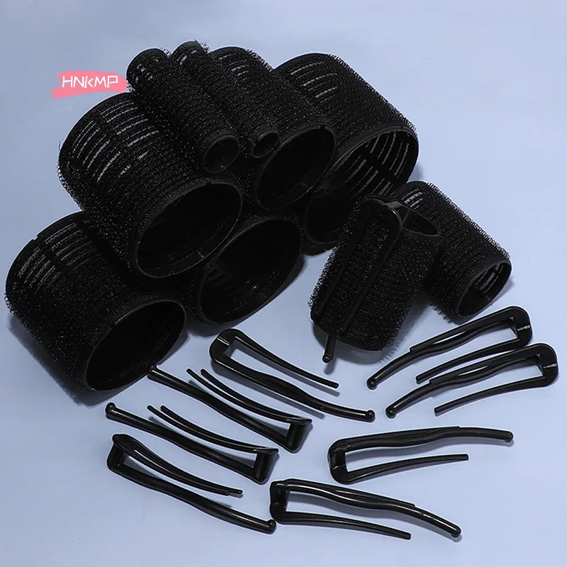 Heatless Hair Root Curler Roller with Clip – Black Heatless Hair Roller QXL