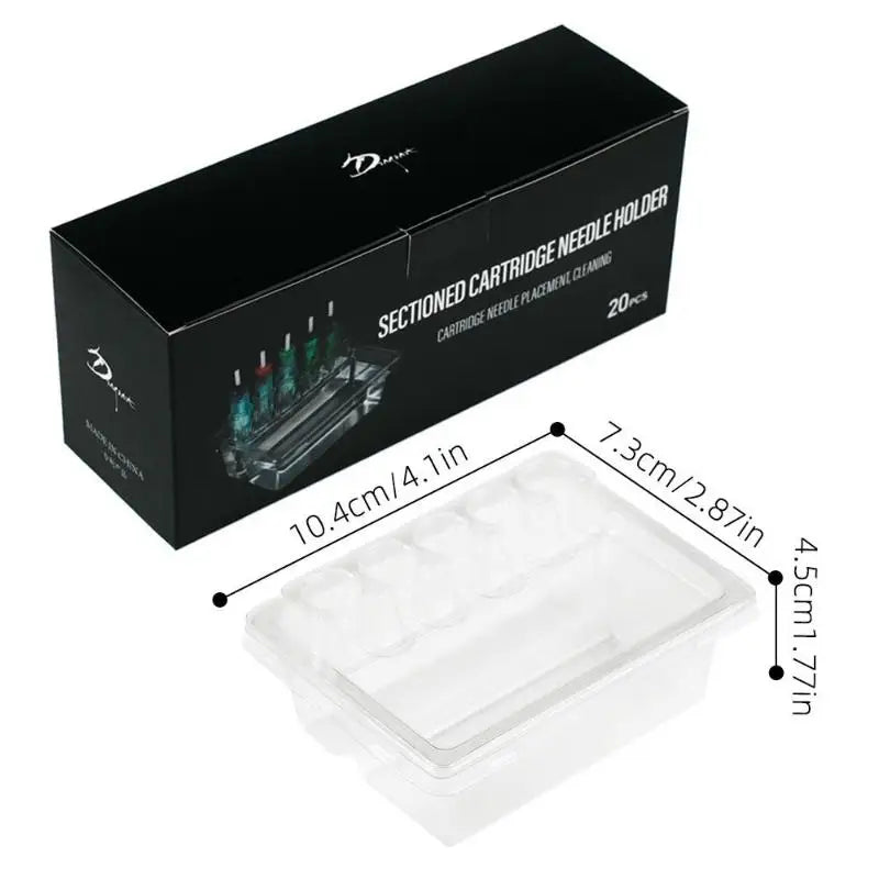 20-Pack Disposable Tattoo Needle Washing Cups & Ink Holder Tattoo Studio Supplies QXL Transparent