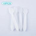 10-Pack Mini Cosmetic Spatulas & Mask Mixing Spoons Cosmetic Spatula Set QXL Clear