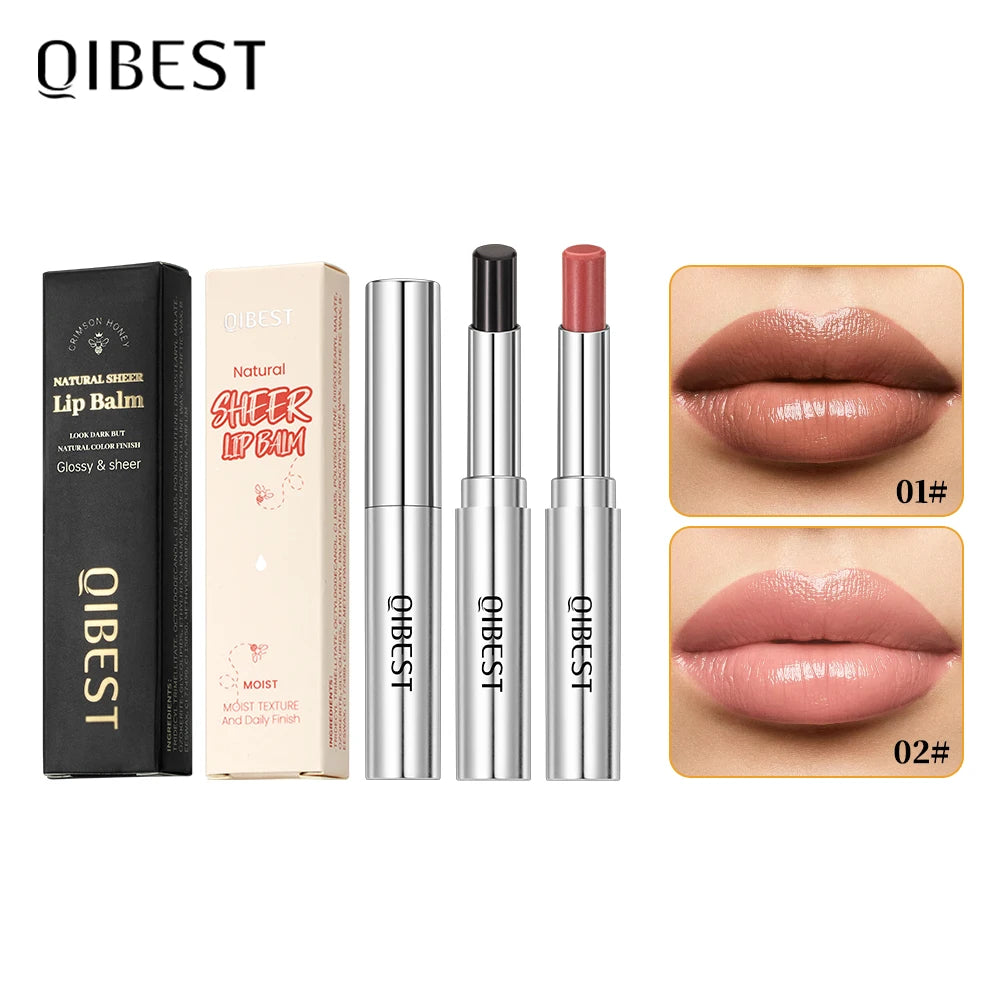 QIBEST Tinted Honey Lip Balm | Color-Changing Moisturizing Lipstick Tinted Lip Balm QXL