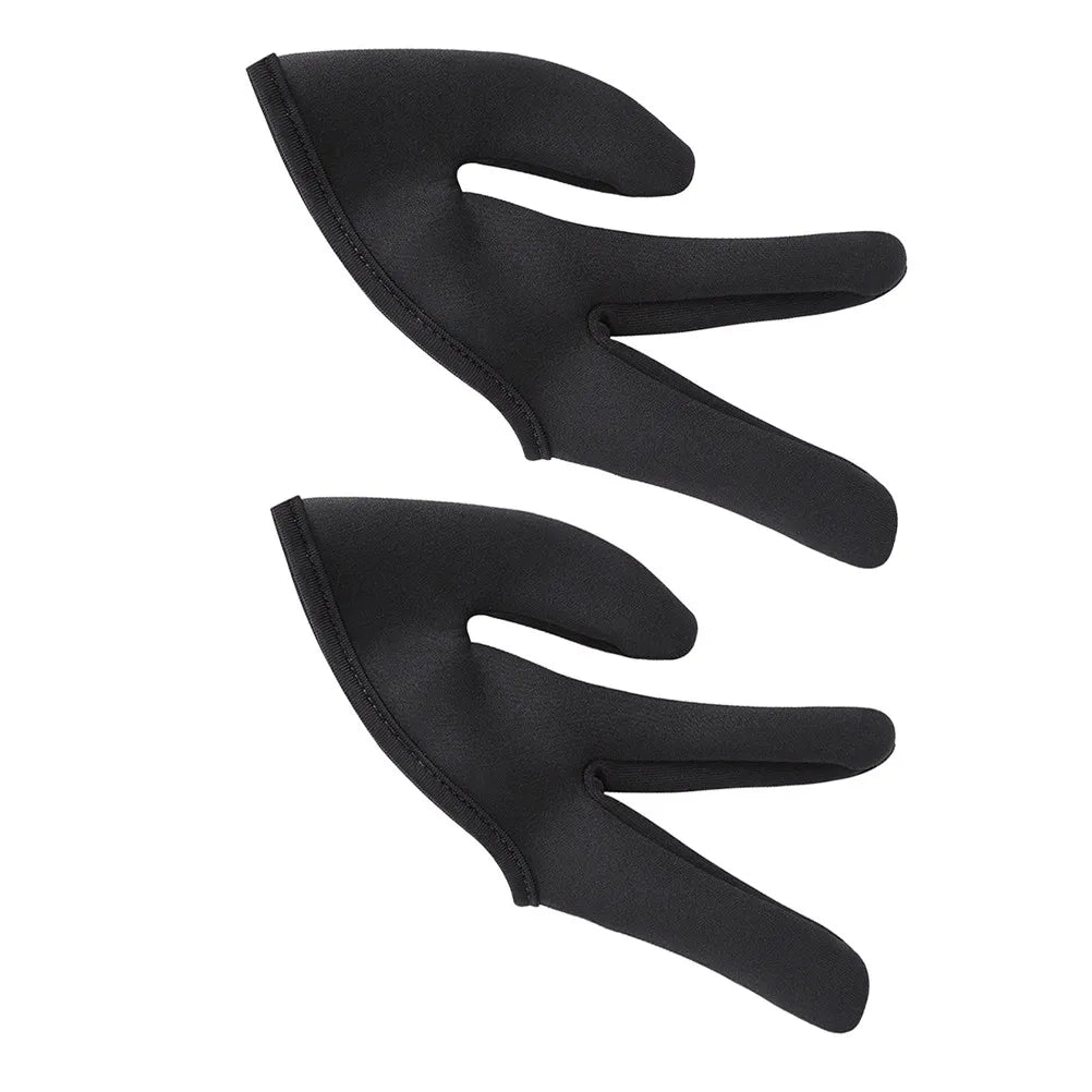 2-Pack Heat Resistant 3-Finger Hair Styling Gloves | Curling Hair Styling Gloves QXL