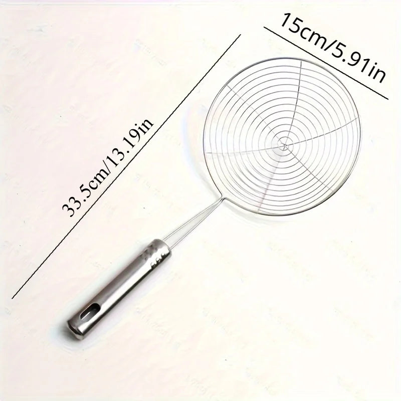 Stainless Steel Wire Skimmer Spoon | Frying & Draining Kitchen Skimmer Spoon QXL