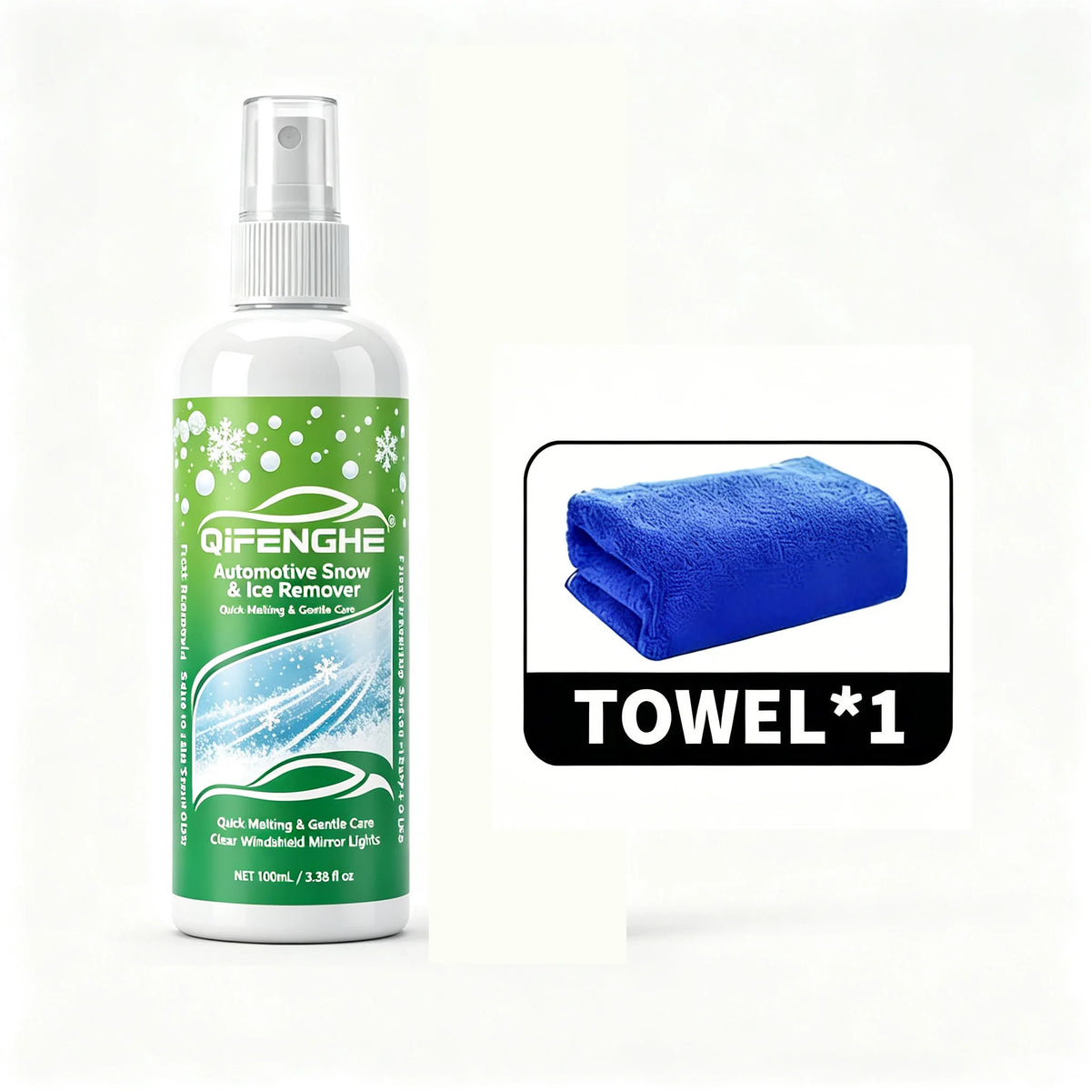 100ml Car De-Icer Spray | Windshield Ice & Snow Remover Car De-Icer Spray QXL