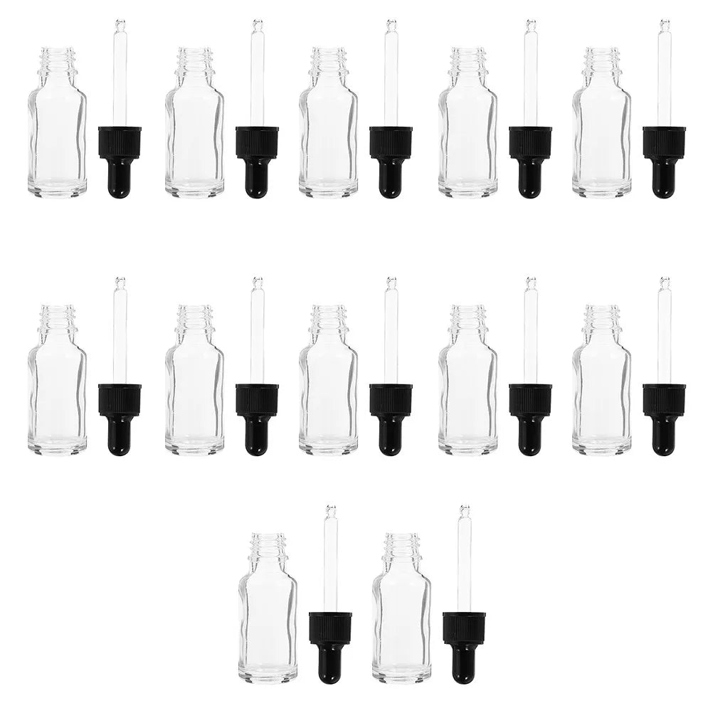 12-Pack 50ml Glass Dropper Bottles for Essential Oils & Perfume Glass Dropper Bottles QXL Default Title