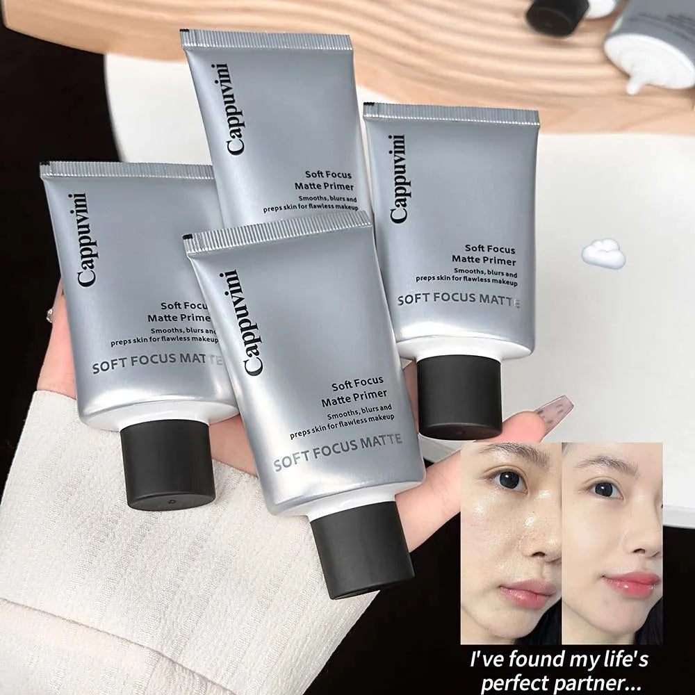 Cappuvini Matte Face Primer – Oil Control & Pore Minimizing Makeup Face Primer QXL