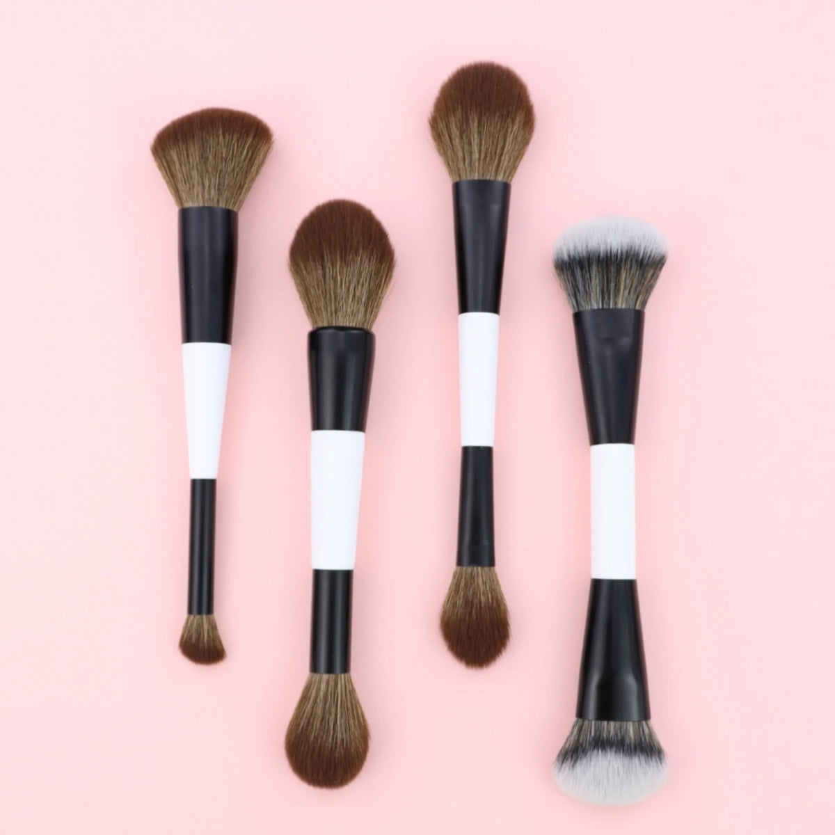 4-Piece Double-Ended Makeup Brush Set | 8 Functions Makeup Brush Set QXL