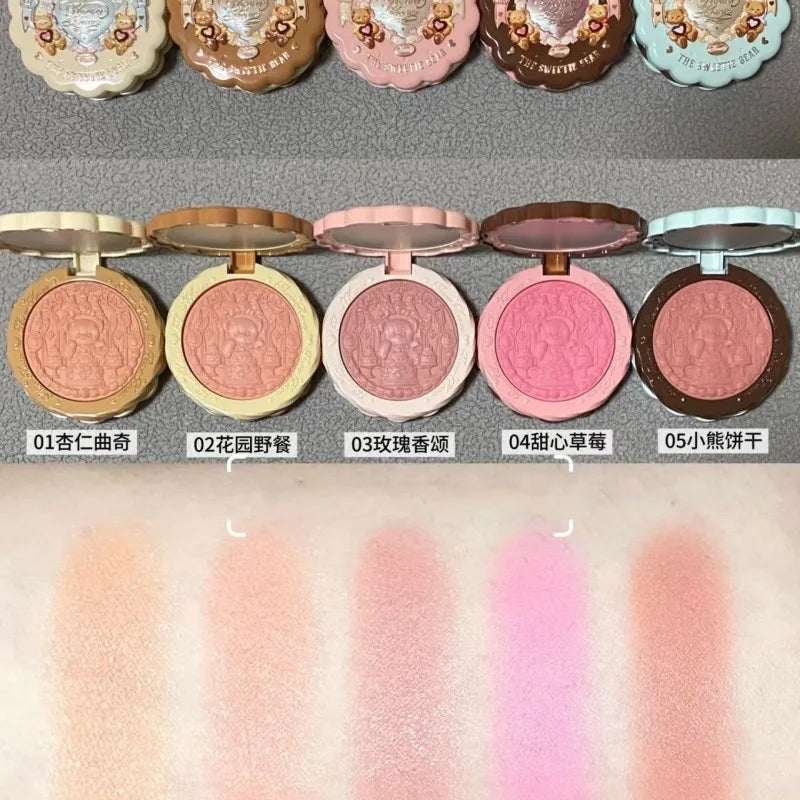Flower Knows Sweetie Bear Lip Jelly & Satin Blush | Waterproof Lip Gloss & Blush QXL