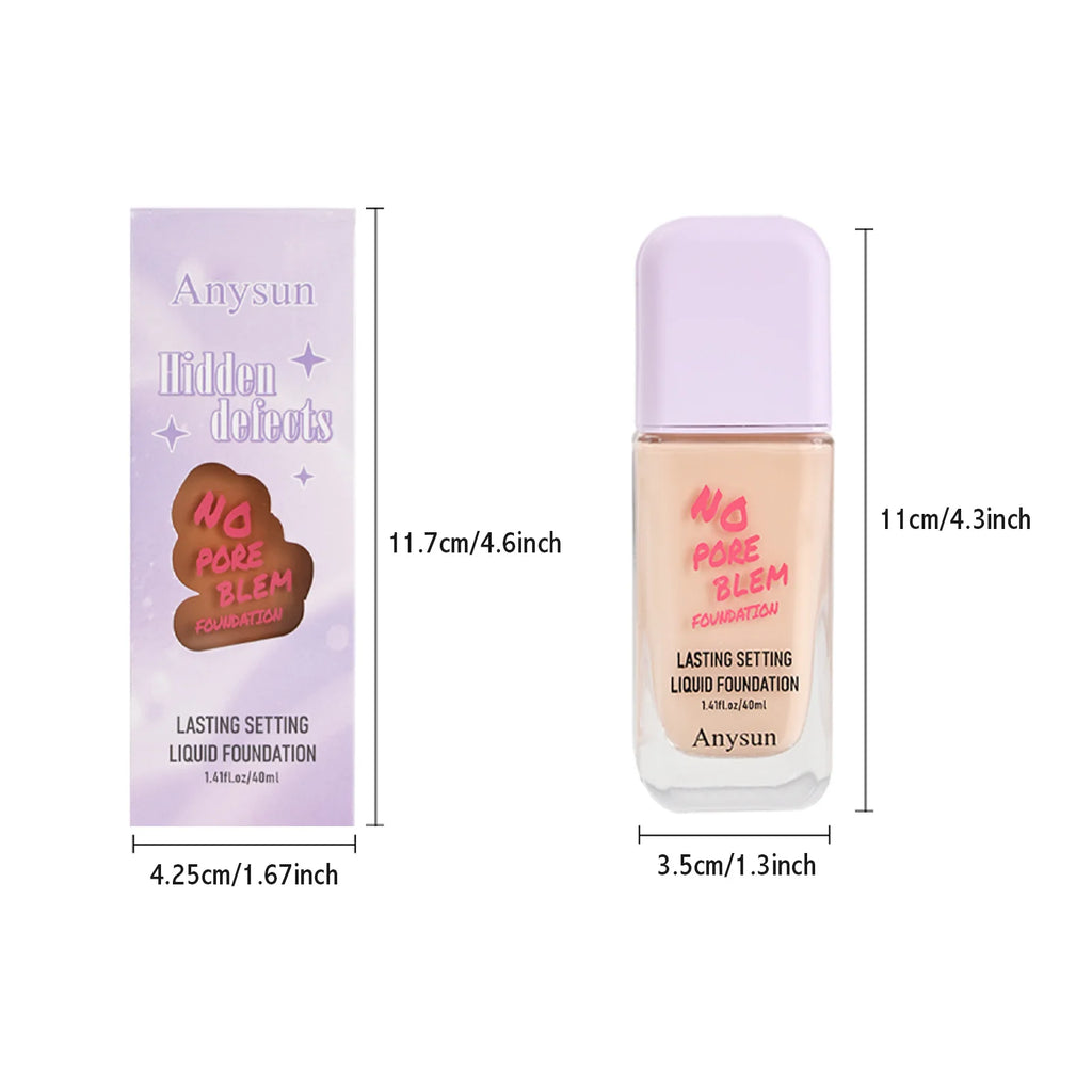Matte Liquid Foundation – Hydrating Long-Wear All Skin Types Liquid Foundation QXL