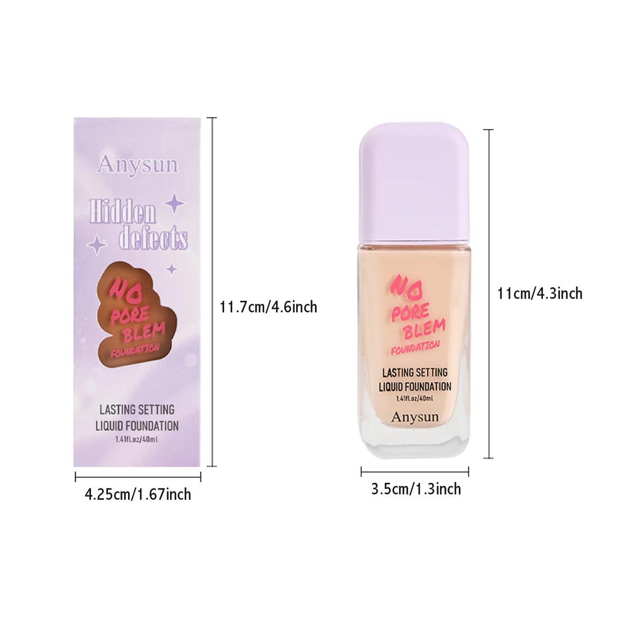 Matte Liquid Foundation – Hydrating Long-Wear All Skin Types Liquid Foundation QXL