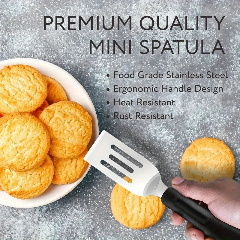 Mini 3-in-1 Stainless Steel Spatula – Cutter, Turner & Server Kitchen Spatula QXL