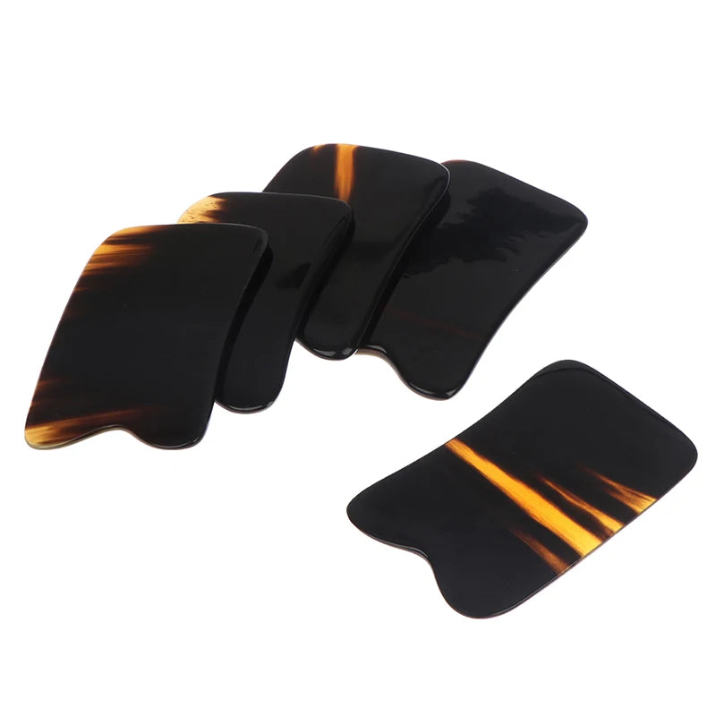 Natural Horn Gua Sha Board | Traditional Scraping Massage Tool Gua Sha Massage Tool QXL