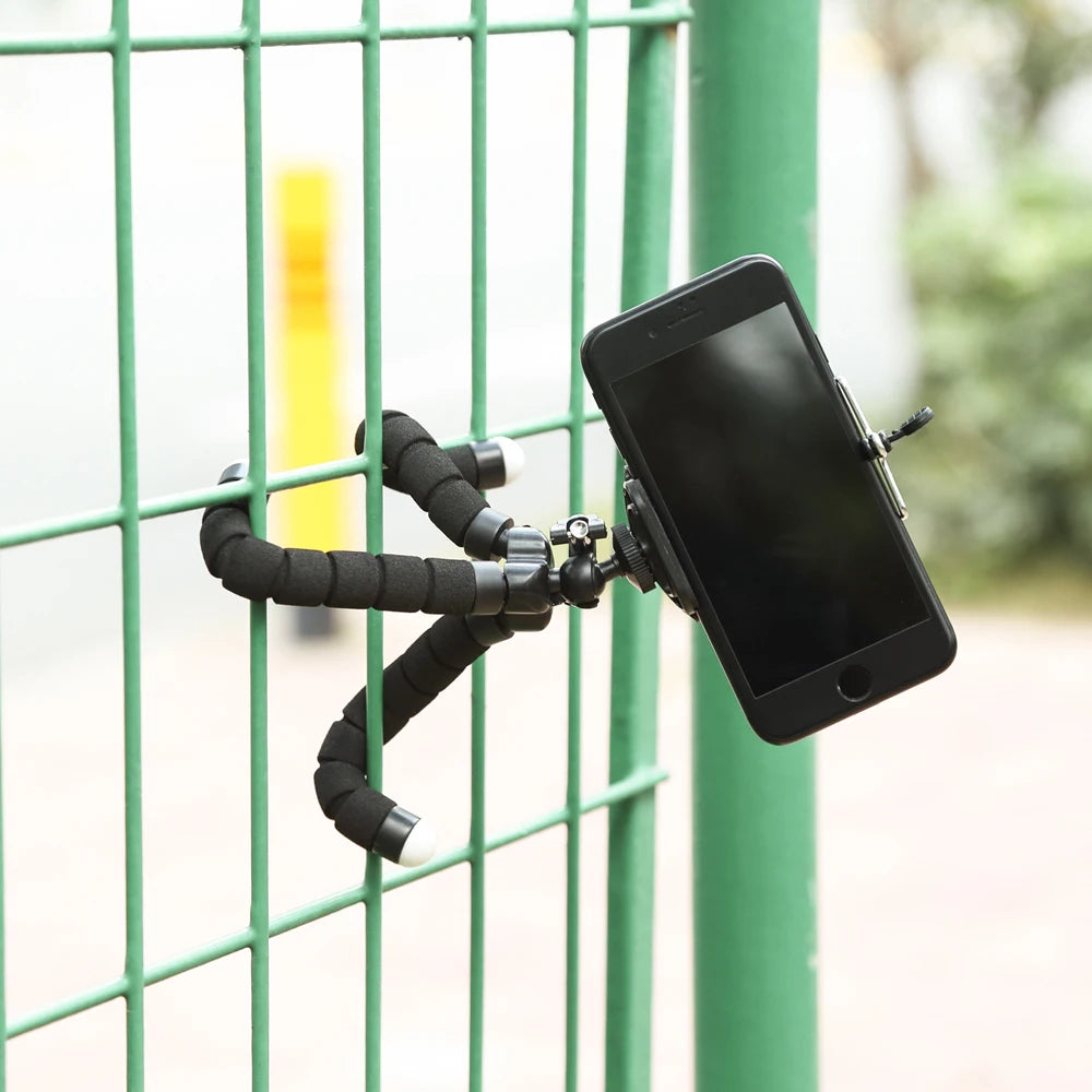 Flexible Octopus Tripod Phone Stand with Clip | Mini Travel Flexible Phone Tripod QXL