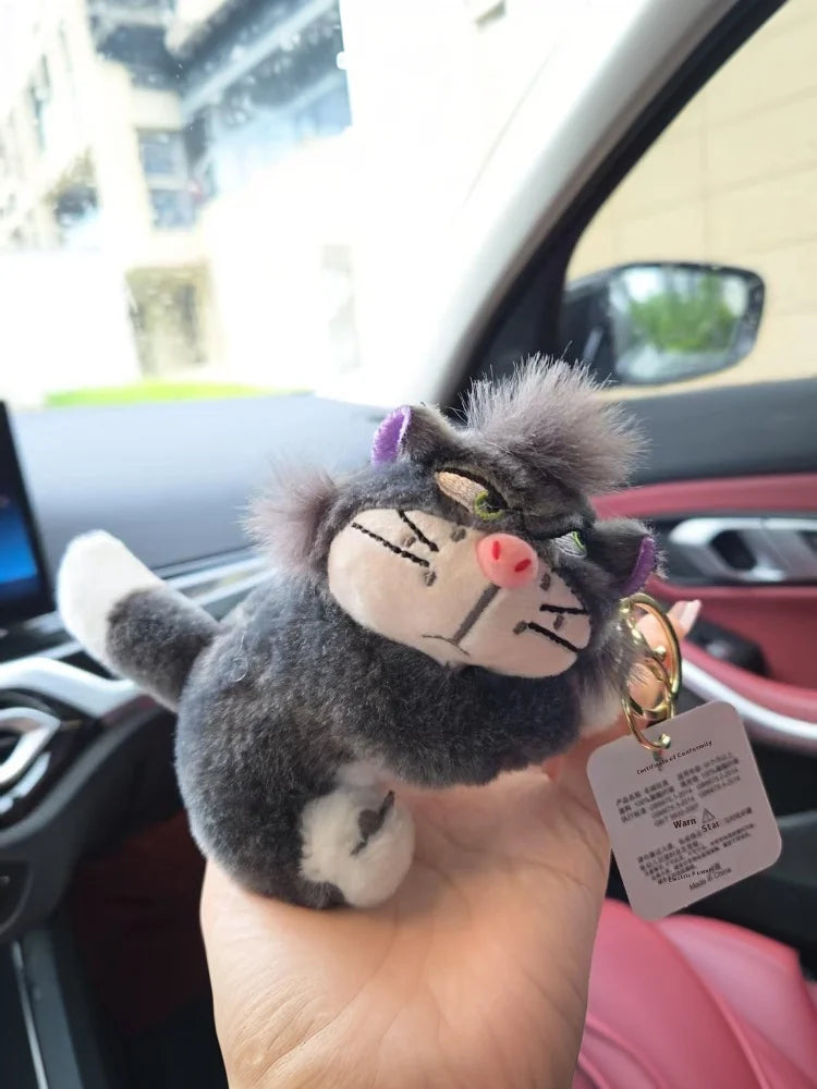 Lucifer Cat Plush Keychain Pendant | Backpack Charm Doll Plush Keychain Charm QXL