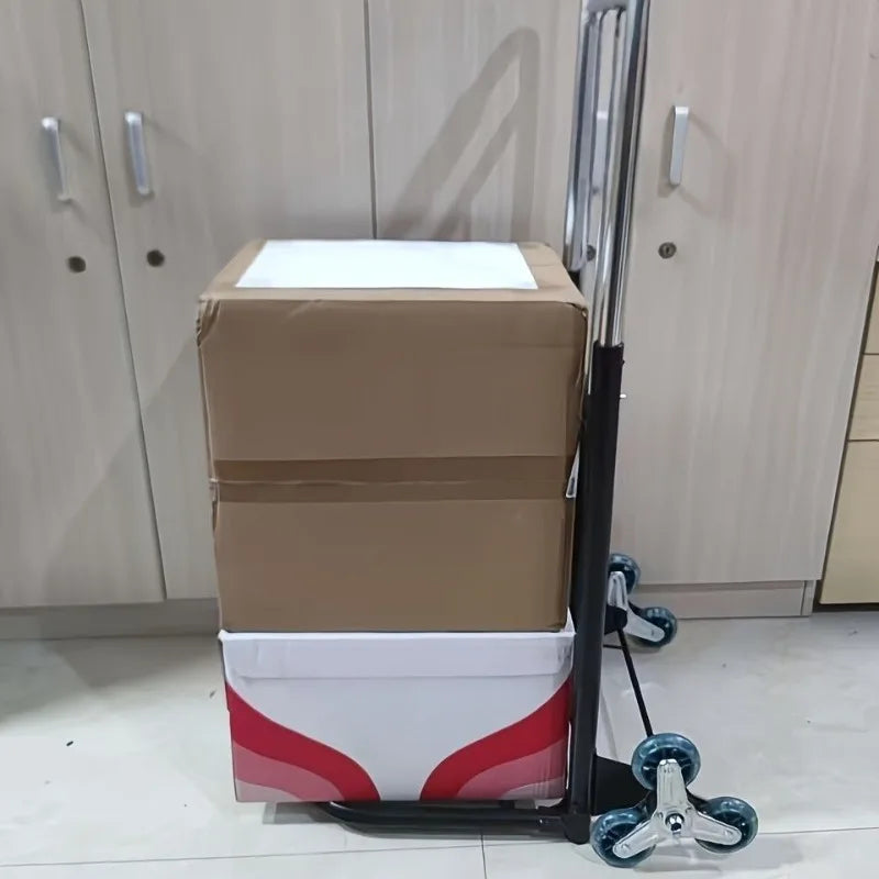 Heavy-Duty Folding 3-Wheel Stair Climbing Hand Truck Cart Folding Hand Truck QXL