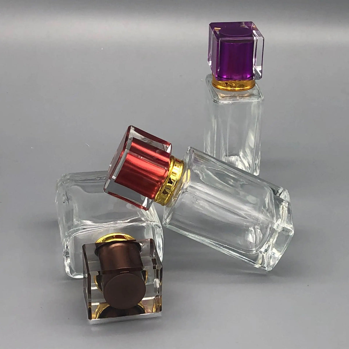 50ml Square Glass Perfume Atomizer | Refillable Spray Bottle Perfume Atomizer Bottle QXL