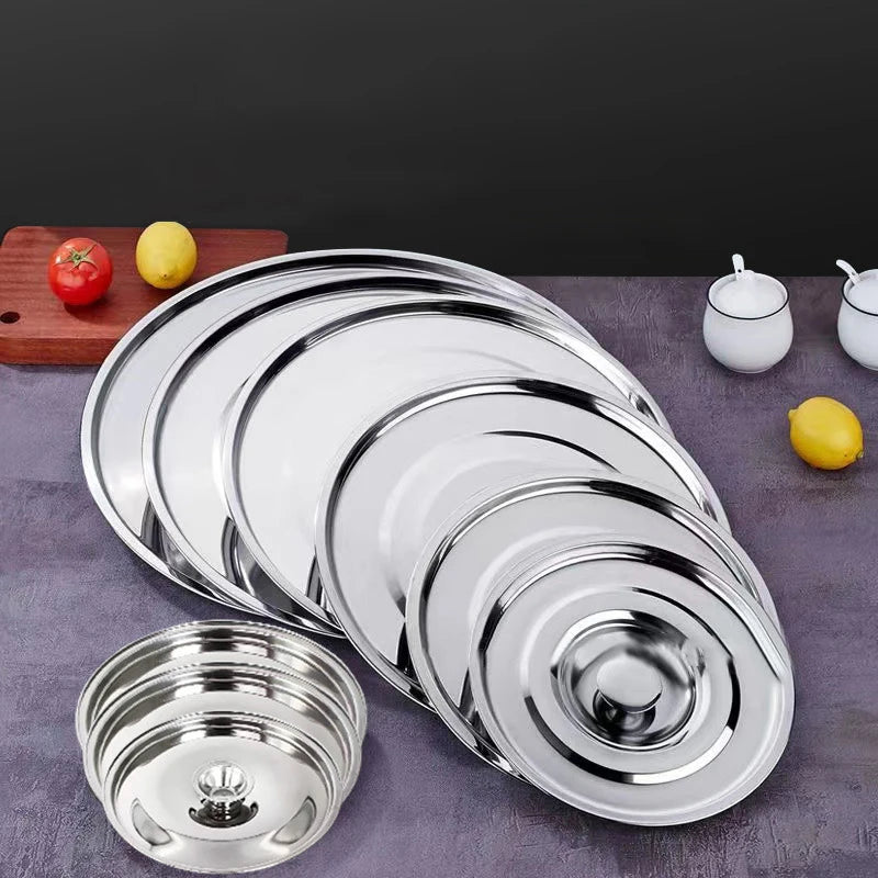 Stainless Steel Round Pot Lid Replacement | 10–24cm Pot Lid QXL