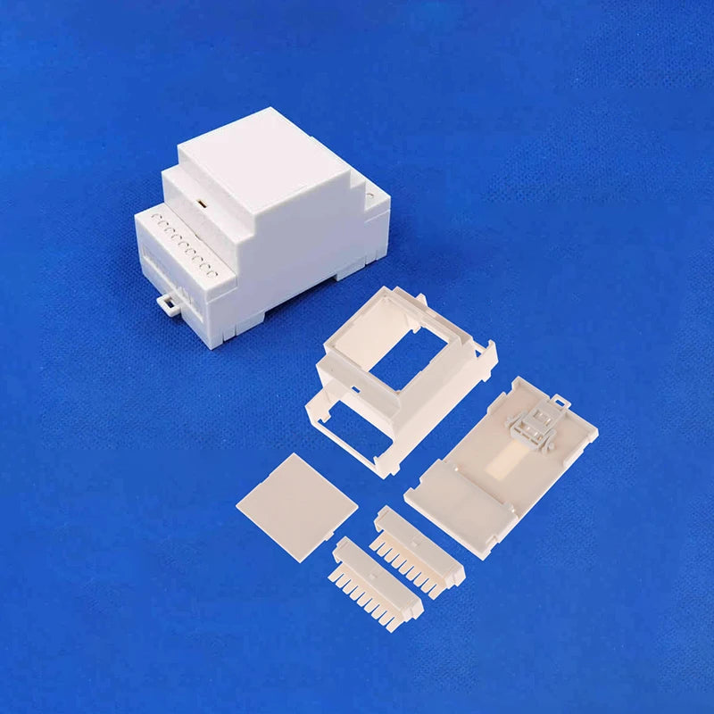 DIN Rail Plastic Enclosure | ABS Electronics Distribution Box DIN Rail Enclosure QXL 0-03