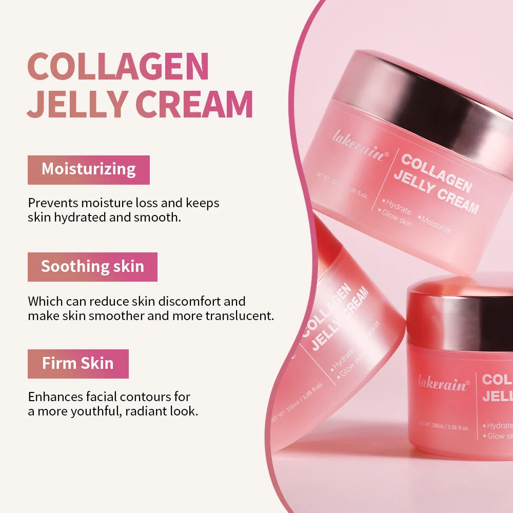 Collagen Jelly Face Cream with Niacinamide 100ml | Firming Gel Face Moisturizing Cream QXL