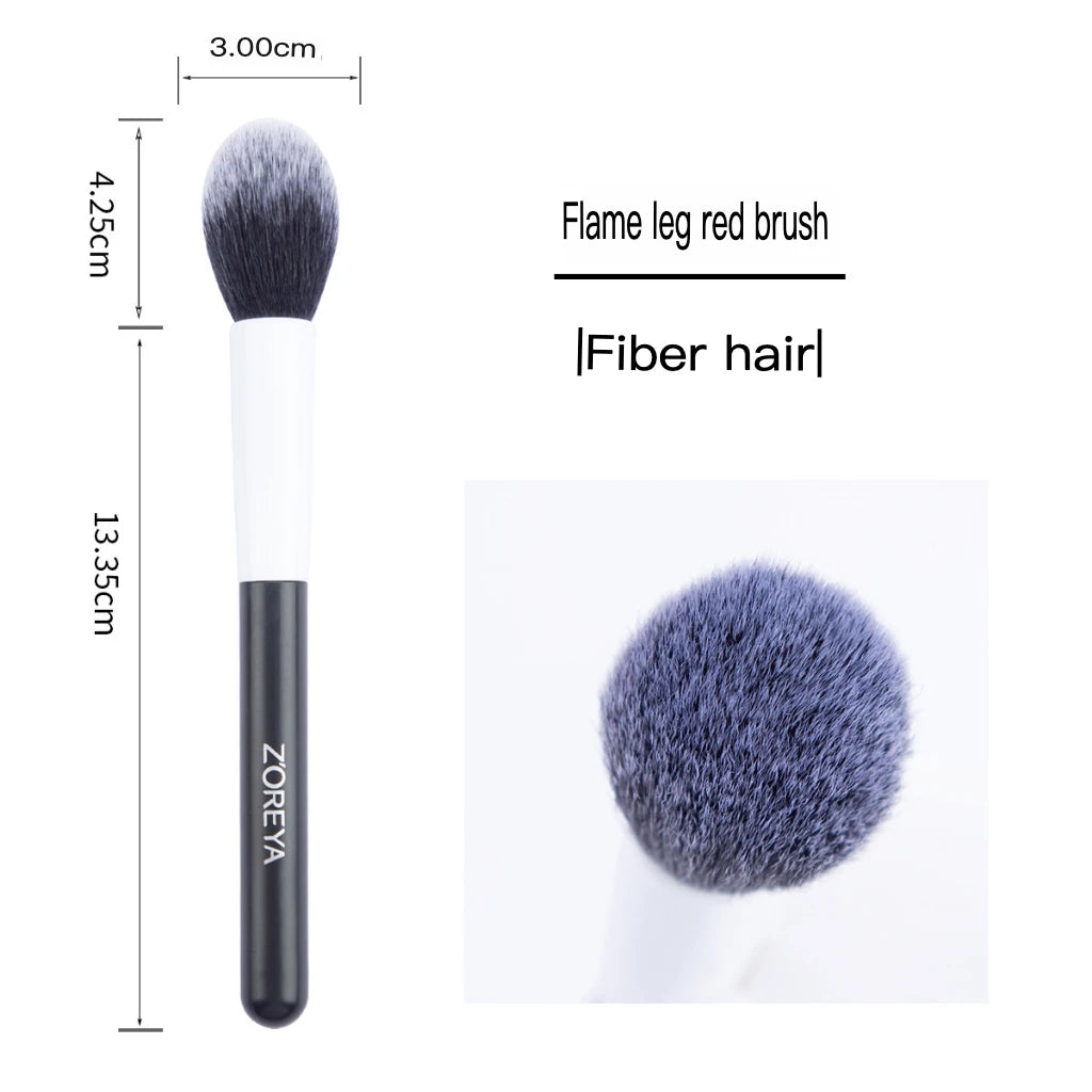 Zoreya Flame Highlighter & Blush Brush | Beginner Makeup Tool Highlighter Makeup Brush QXL 1
