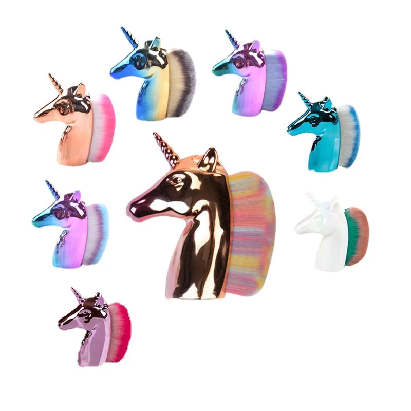 Unicorn Nail Dust Brush | Manicure & Gel Art Cleaning Tool Nail Dust Brush QXL