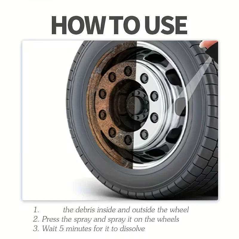 Car Rust Remover Spray 100ml | 3-in-1 Rust Converter Rust Remover Spray QXL