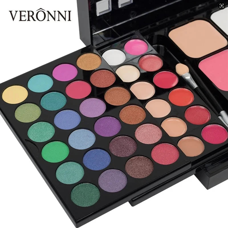 VERONNI 40/74/78 Color Eyeshadow Palette – Matte & Glitter Eyeshadow Palette QXL