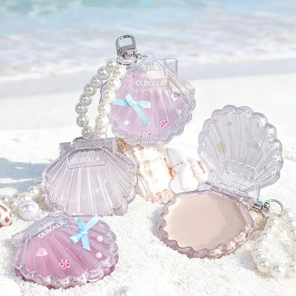 Seashell Cream Highlighter | Pearlescent Shimmer Face & Body Cream Highlighter QXL