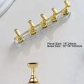 5-Pack Magnetic Nail Art Tip Holder Stand | Crystal Base Nail Tip Holder Stand QXL Gold