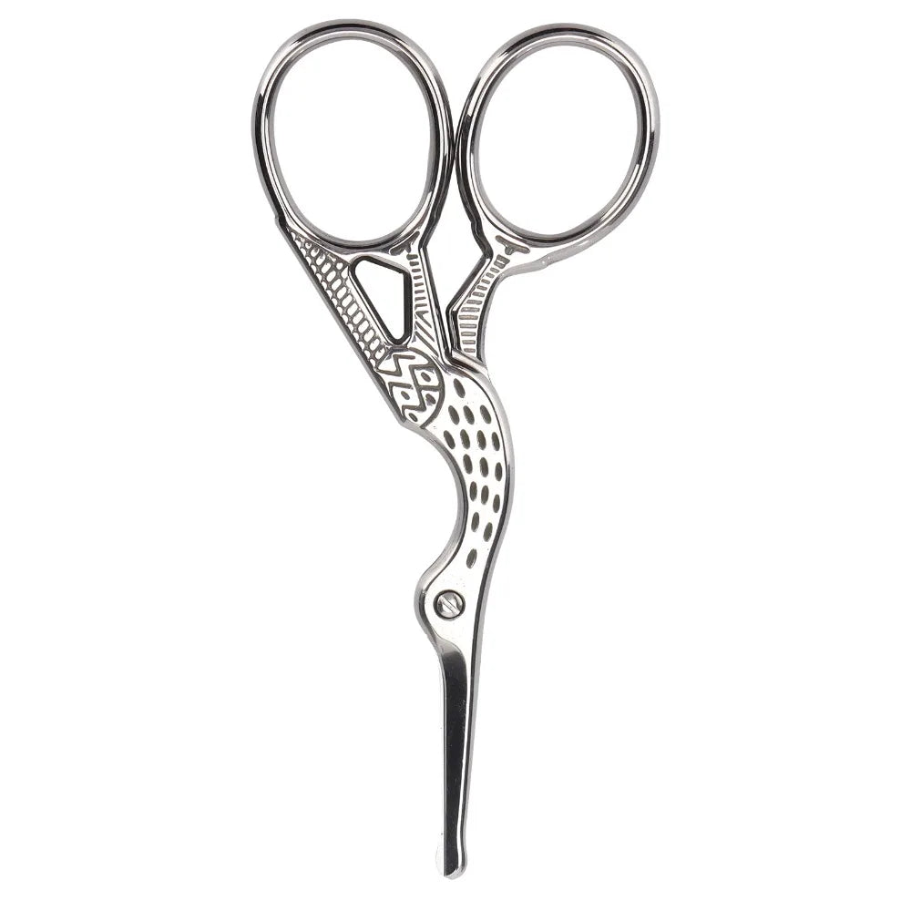 Blunt Tip Nose Hair Scissors | Stainless Steel Crane Design Nose Hair Scissors QXL