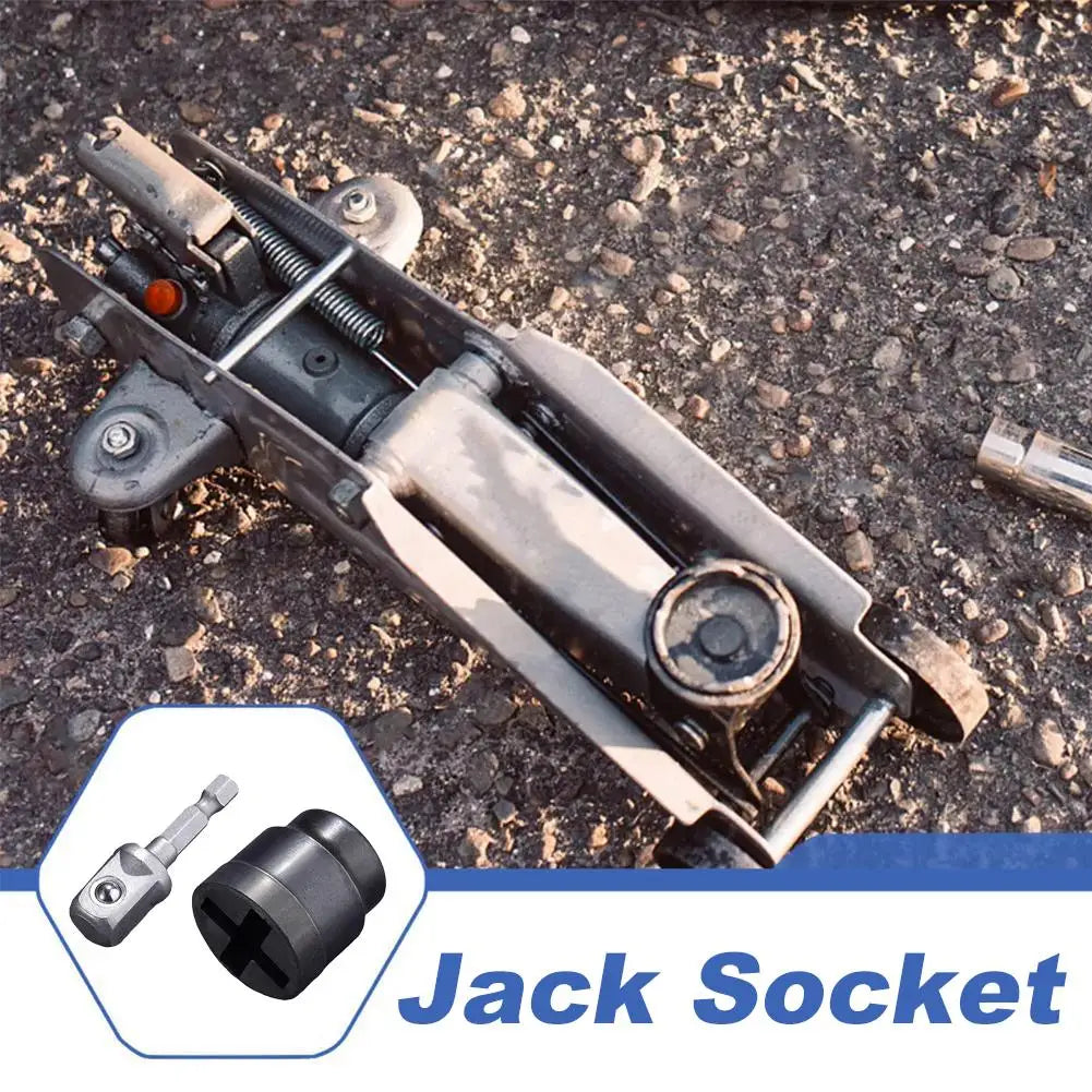 Universal Scissor Jack Socket & Hex Extension Rod for Car & RV Jack Socket Tool QXL