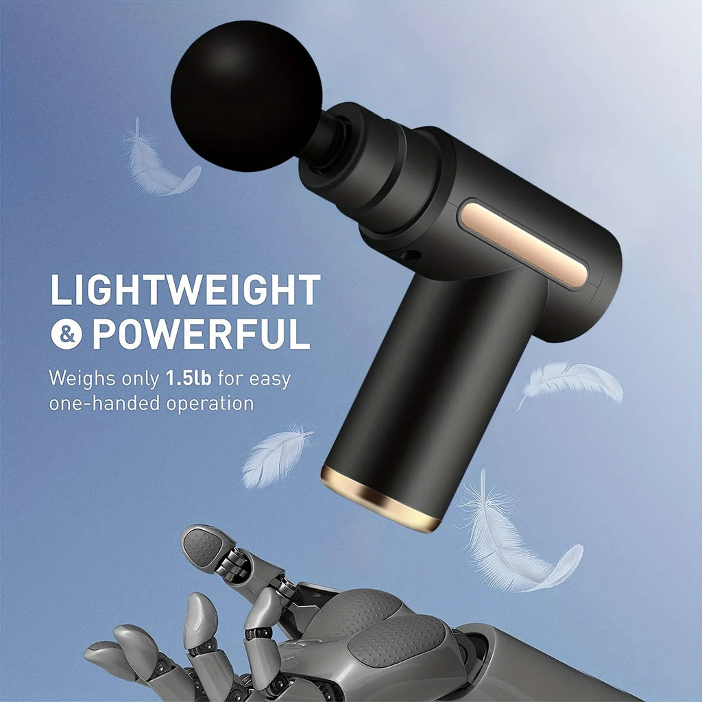 OREADEX Percussion Massage Gun | LED Screen & 4 Heads Percussion Massage Gun QXL