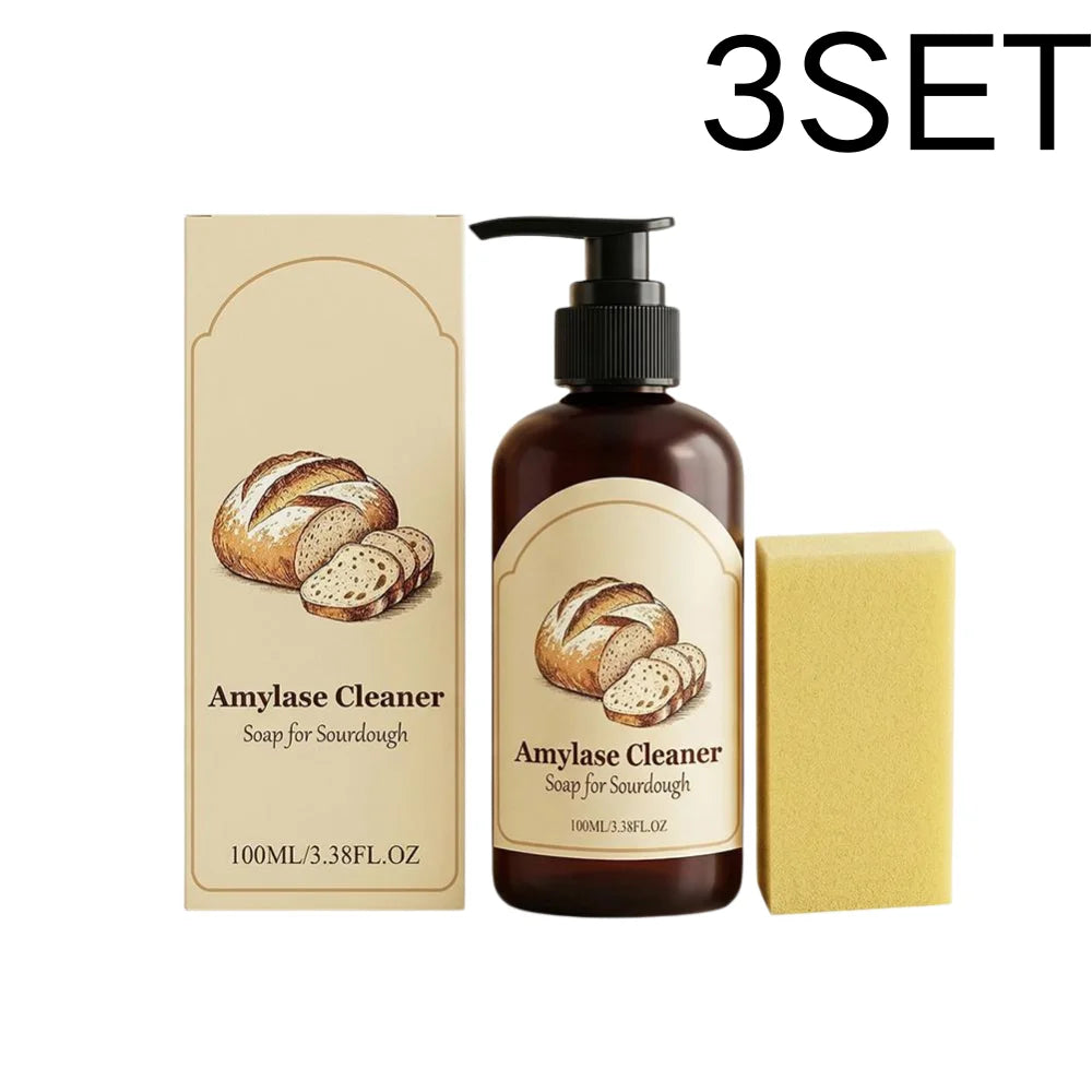 Amylase Enzymatic Baking Cleaner – Dissolves Dough & Grease 100ml Kitchen Enzymatic Cleaner QXL 3SET