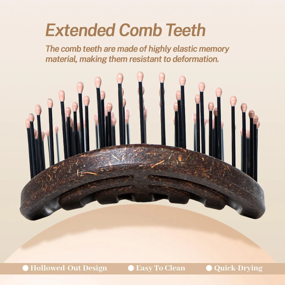 Hollow Detangling Hair Brush | Anti-Static Scalp Massage Comb Detangling Hair Brush QXL