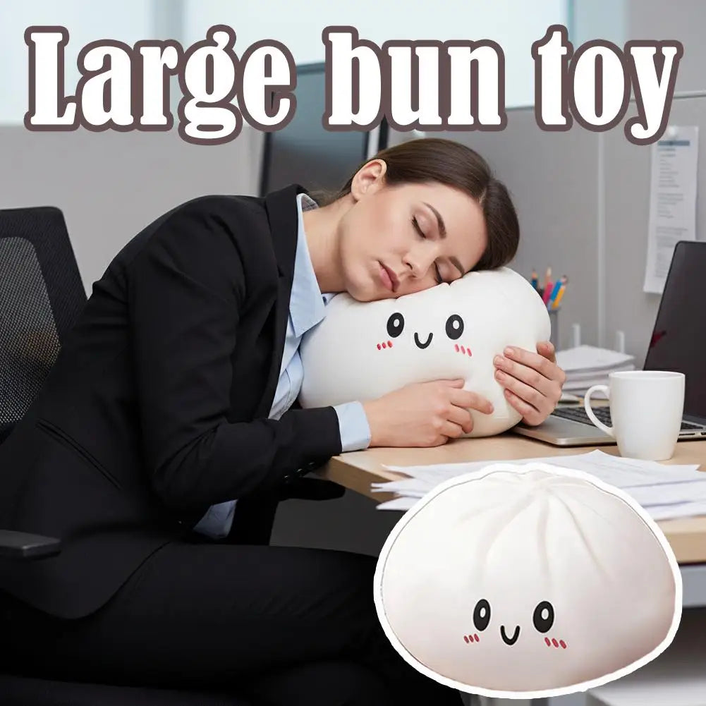 25cm Kawaii Dumpling Plush Pillow | Soft Squishy Fidget Toy Plush Squishy Toy QXL