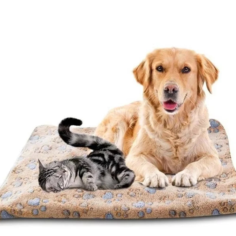 Soft Coral Fleece Pet Blanket for Dogs & Cats | 3 Sizes Pet Blanket QXL