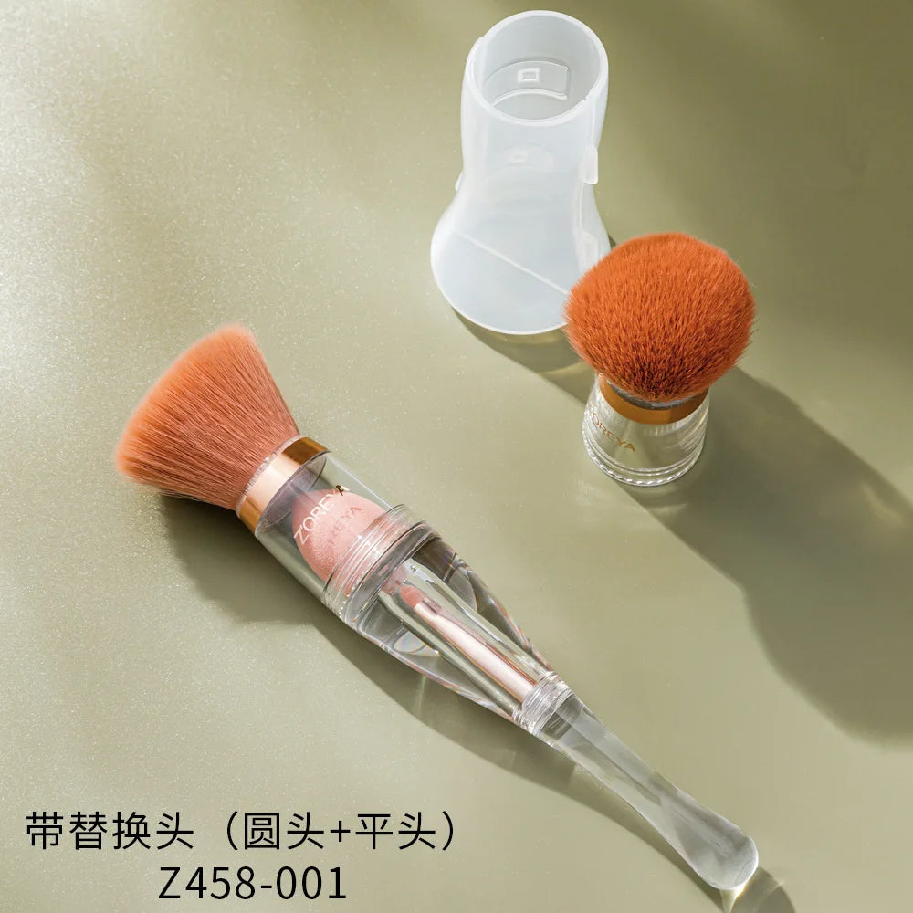 4-in-1 Portable Makeup Brush | Foundation Powder & Eyeshadow Makeup Brush QXL Replace head 3in1