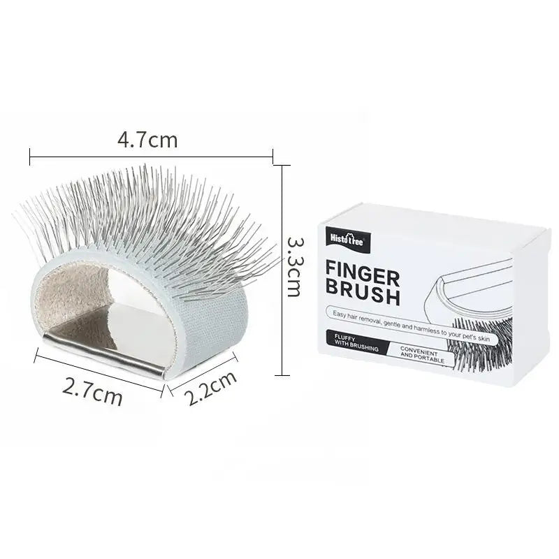 Mini Finger Pet Comb – Dog & Cat Hair Detangler Tool Pet Grooming Comb QXL