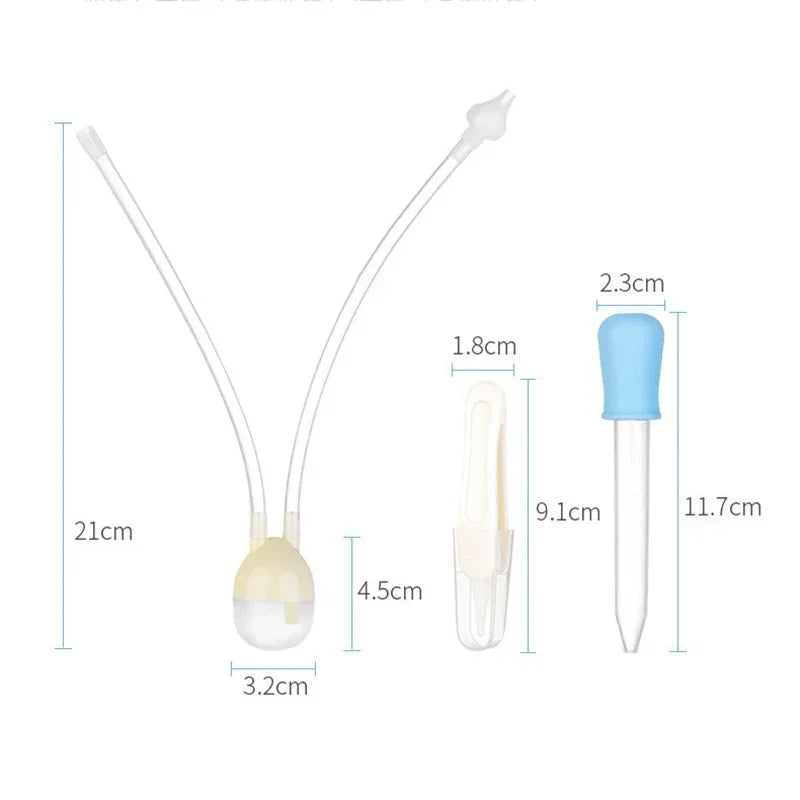 Baby Nasal Aspirator Set – Nose Cleaner, Tweezer & Dropper Baby Nasal Aspirator QXL
