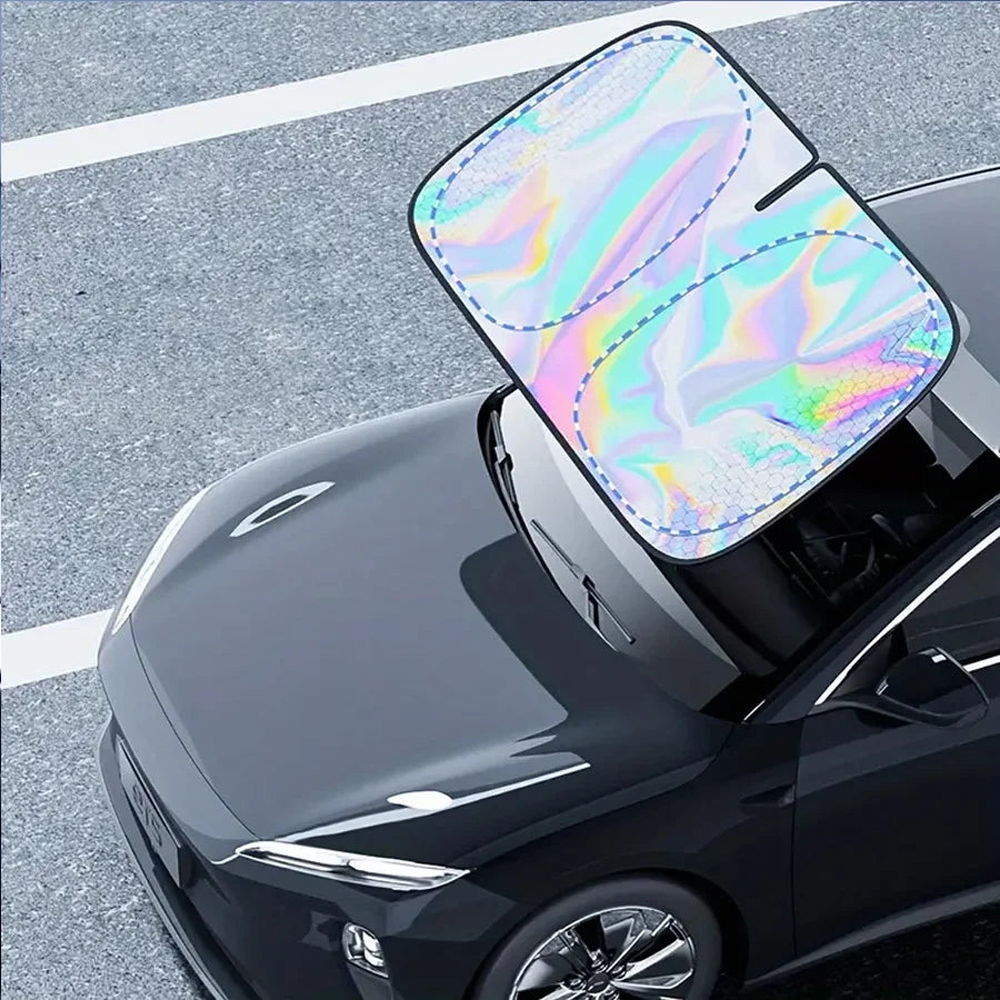 3-in-1 Car Sun Shade Kit – Windshield, Steering Wheel & Windows Car Sun Shade Set QXL