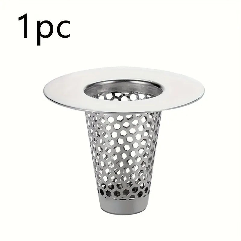 Bathroom Sink Strainer Hair Catcher | Brushed Drain Cover Sink Drain Strainer QXL 1pc